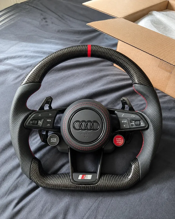 Volante Audi S Line recebido pela Inês